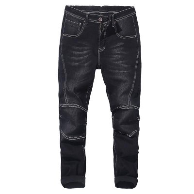 Big Size Men Bike Jeans 2020 Spring Autumn New Stretch Harem Pants Brand Denim Trousers Male Black Blue 40 42 44 46 48,PP730
